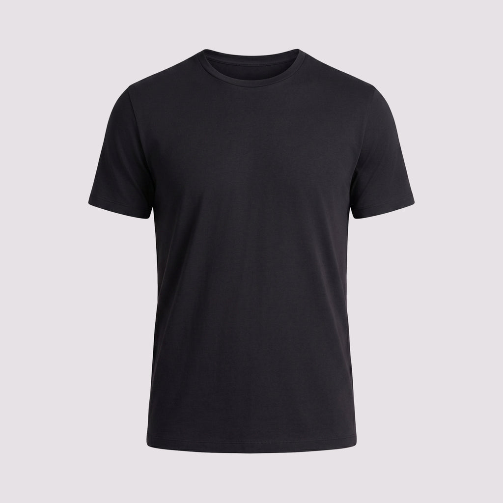 T-SHIRT PIMA COTTON MANGA CURTA PRETO