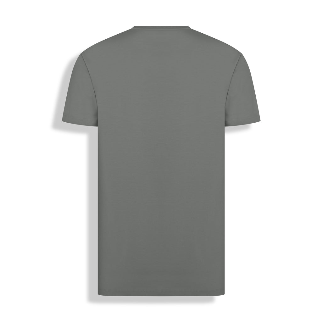 T-SHIRT PIMA COTTON M/C VERDE BRONZE