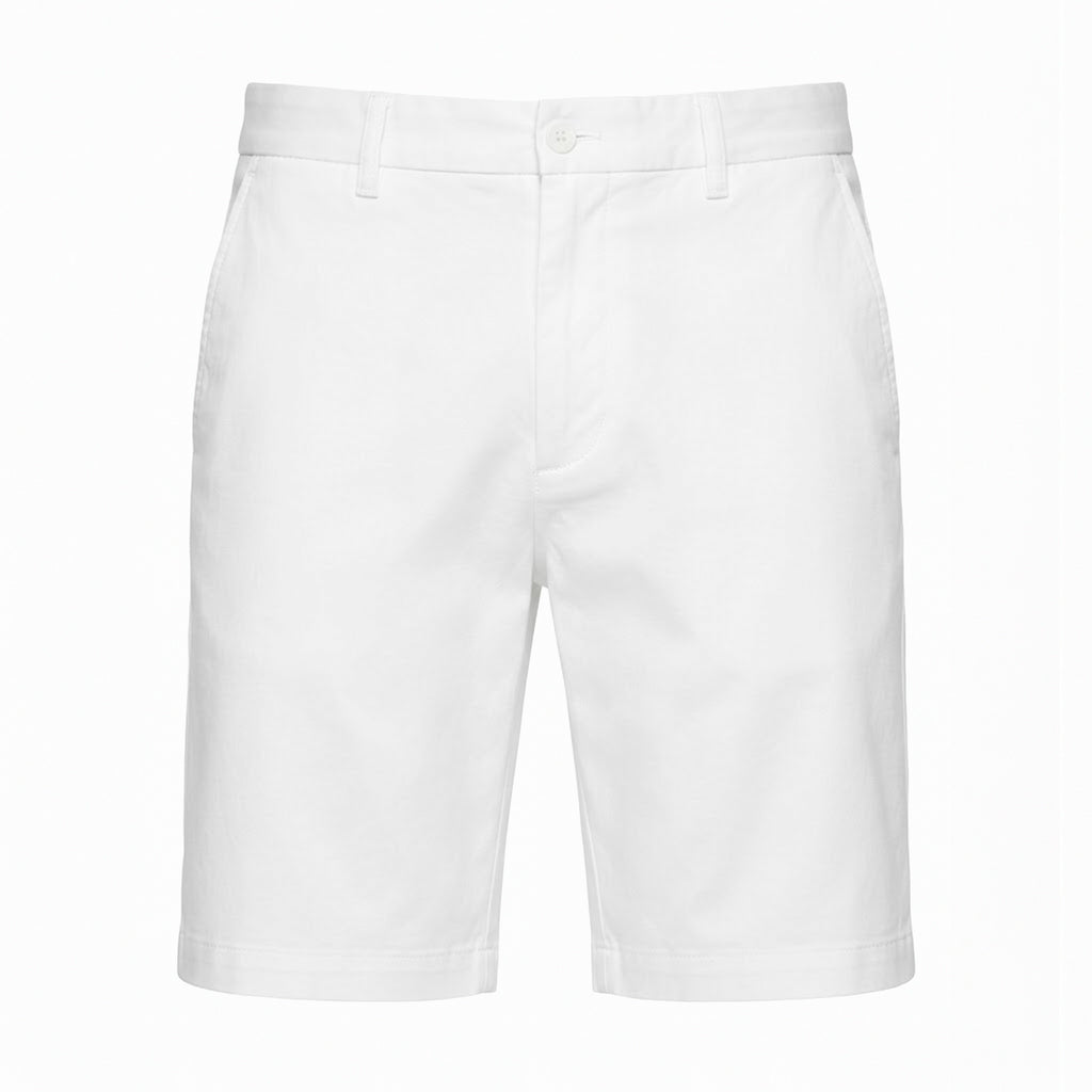 BERMUDA ALFAIATARIA ALGODAO ELASTANO BRANCO