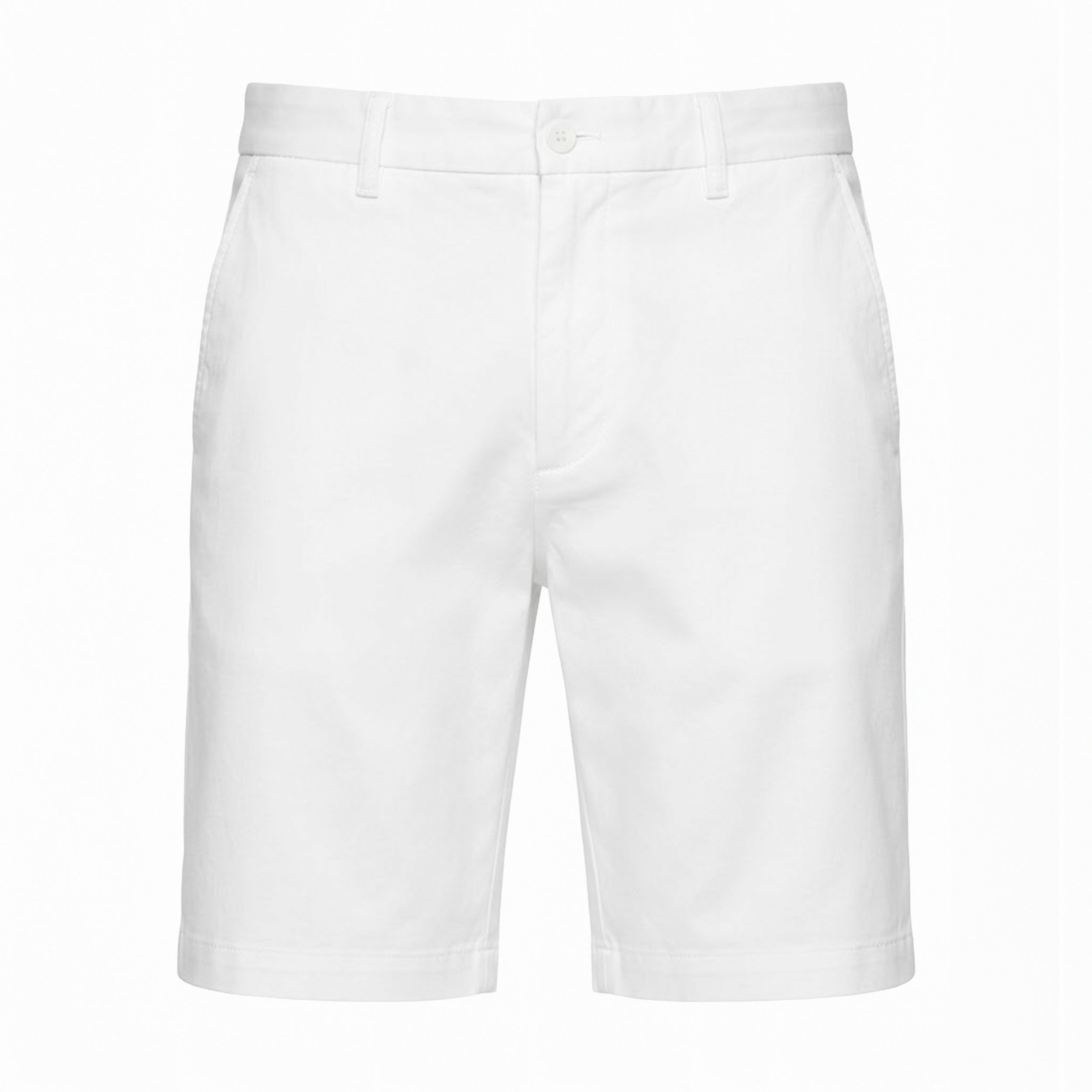BERMUDA ALFAIATARIA ALGODAO ELASTANO BRANCO