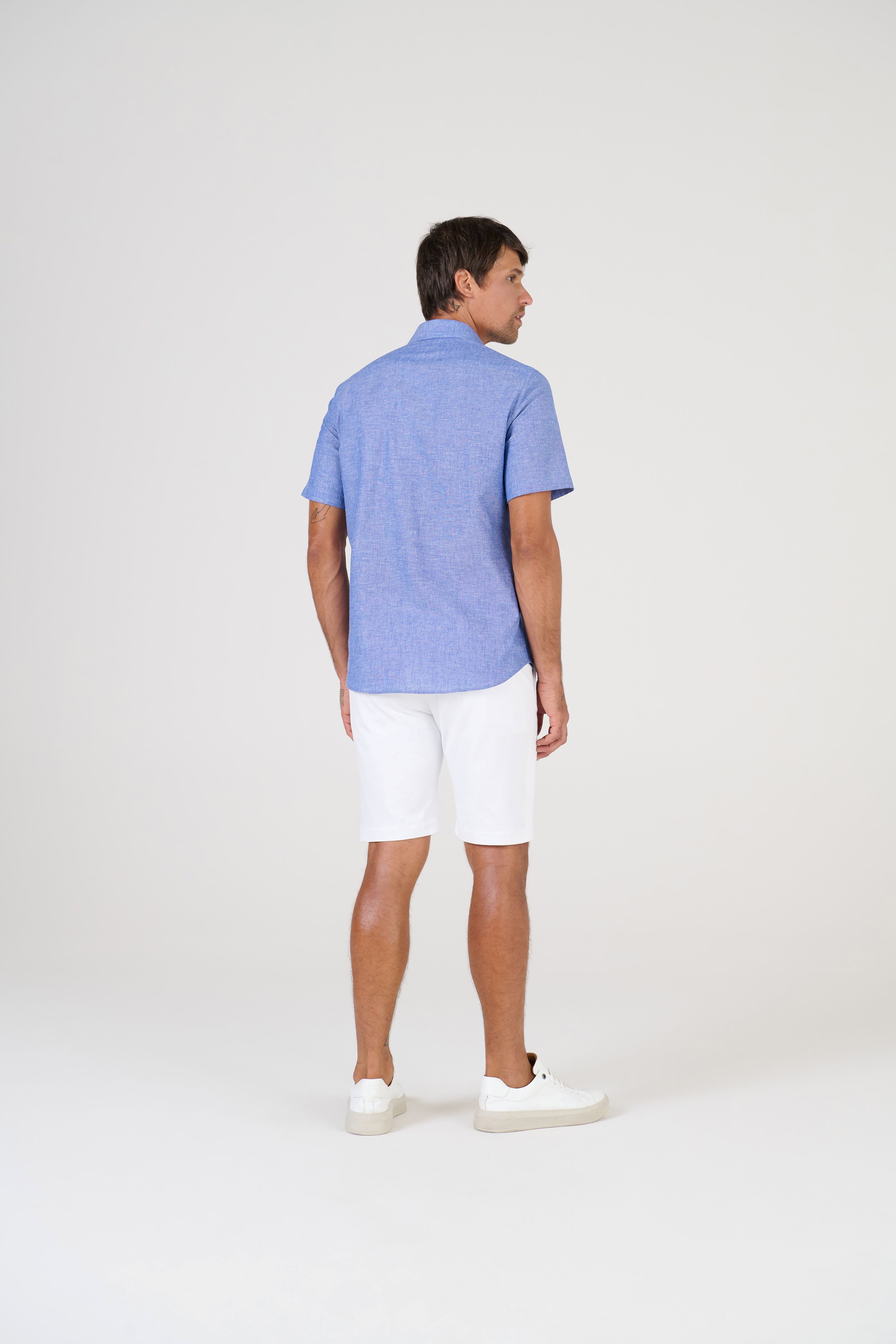 BERMUDA  ALFAITARIA ALGODAO ELASTANO BRANCO