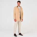 CASACO OVER COAT TECIDO TECNO KAKI