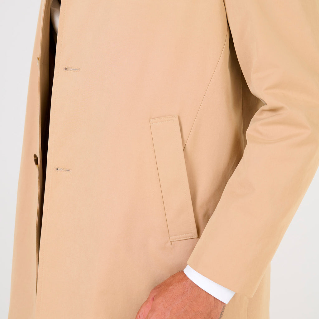 CASACO OVER COAT TECIDO TECNO KAKI