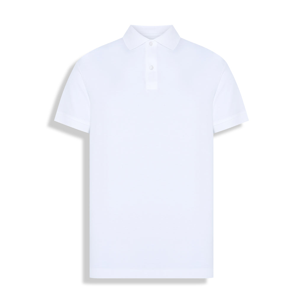 POLO PIMA COTTON 2 BOTOES BRANCO