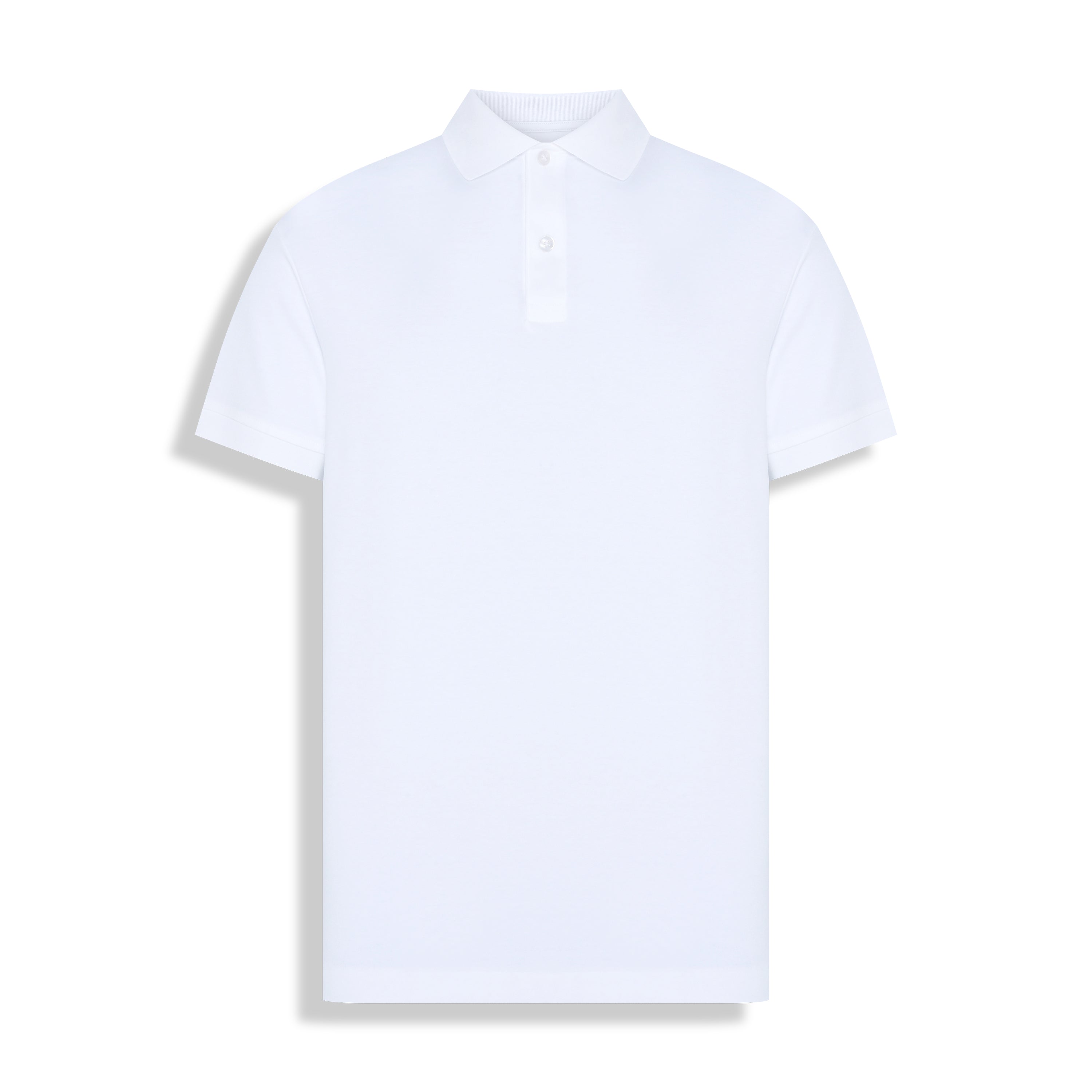 POLO PIMA COTTON 2 BOTOES BRANCO