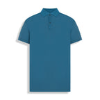 POLO PIMA COTTON 2 BOTOES TURQUESA