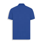 POLO PIMA COTTON 2 BOTOES AZUL MEDIO