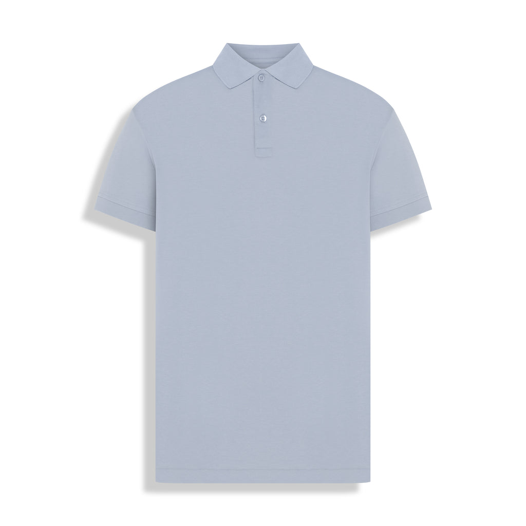 POLO PIMA COTTON 2 BOTOES PRATA