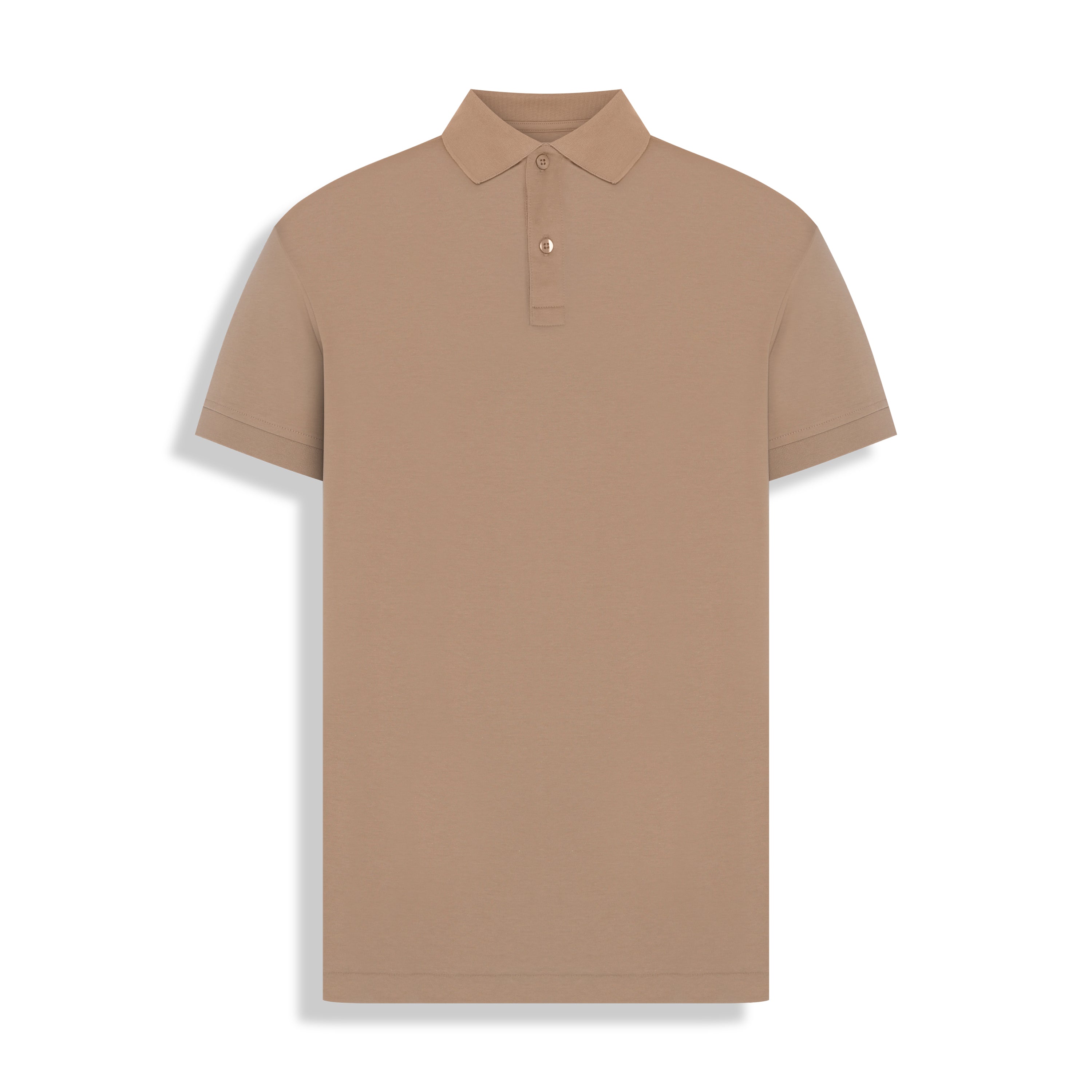 POLO PIMA COTTON 2 BOTOES CHOCOLATE