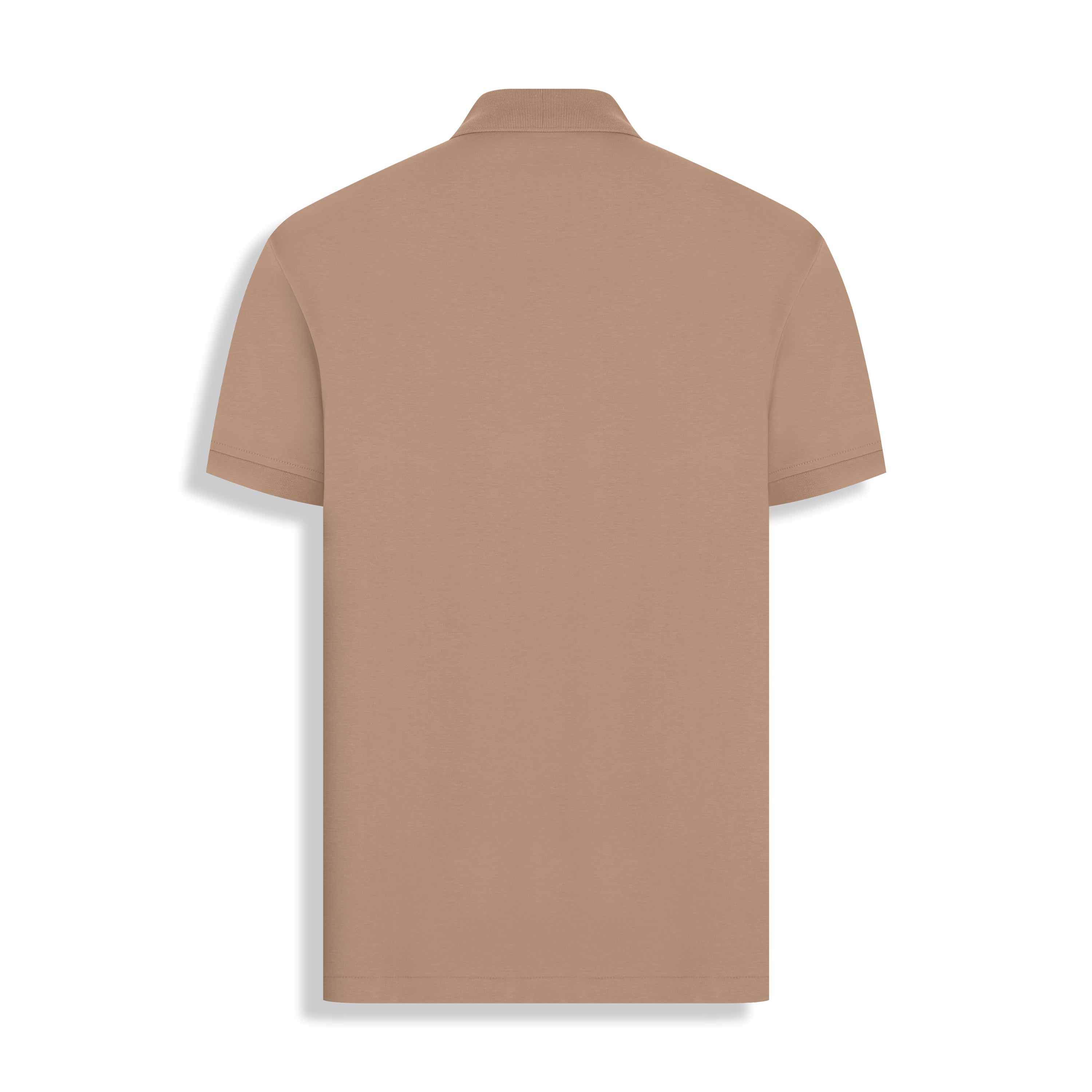 POLO PIMA COTTON 2 BOTOES CHOCOLATE