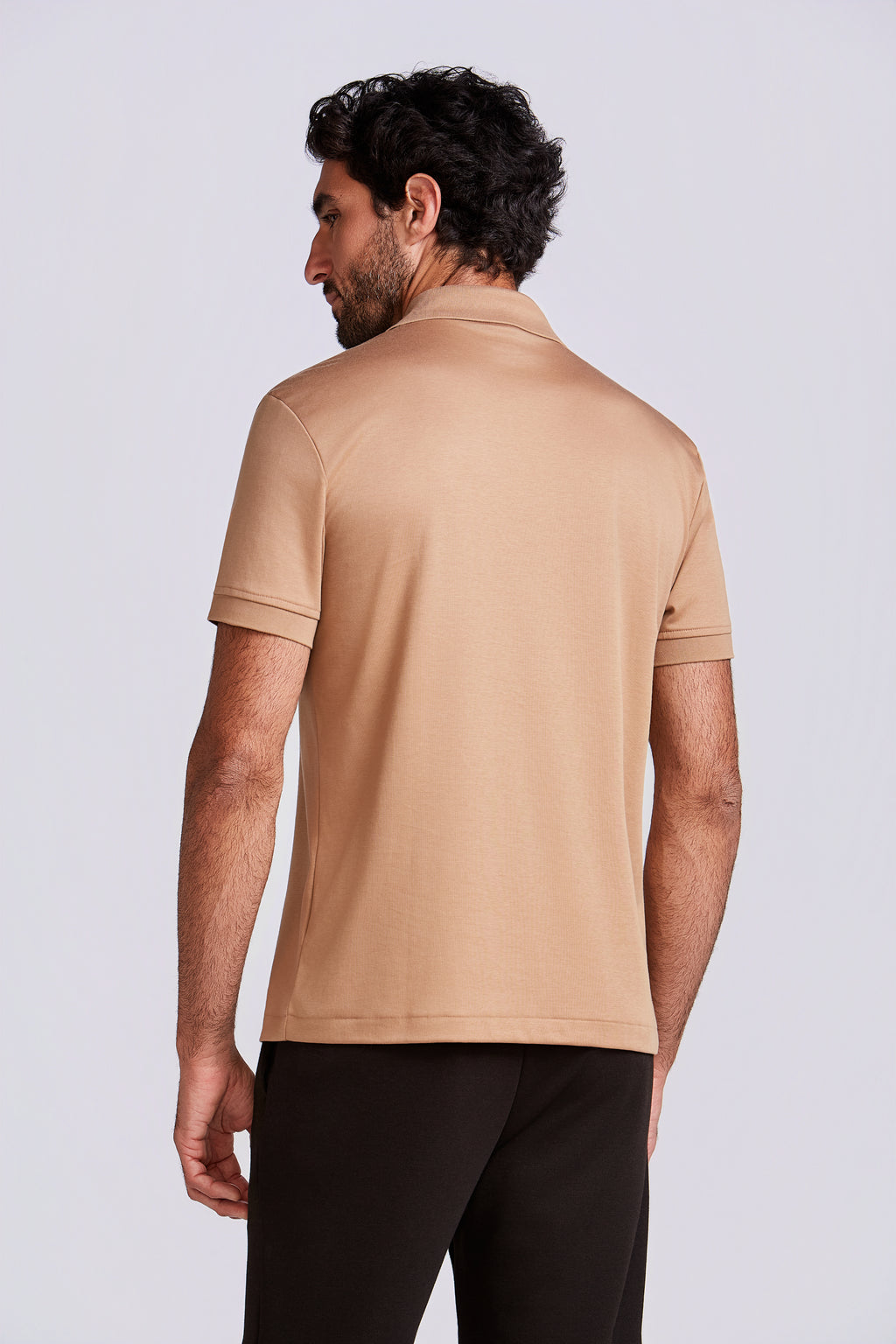 POLO PIMA COTTON 2 BOTOES CHOCOLATE