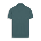 POLO PIMA COTTON GOLA V VERDE MUSGO
