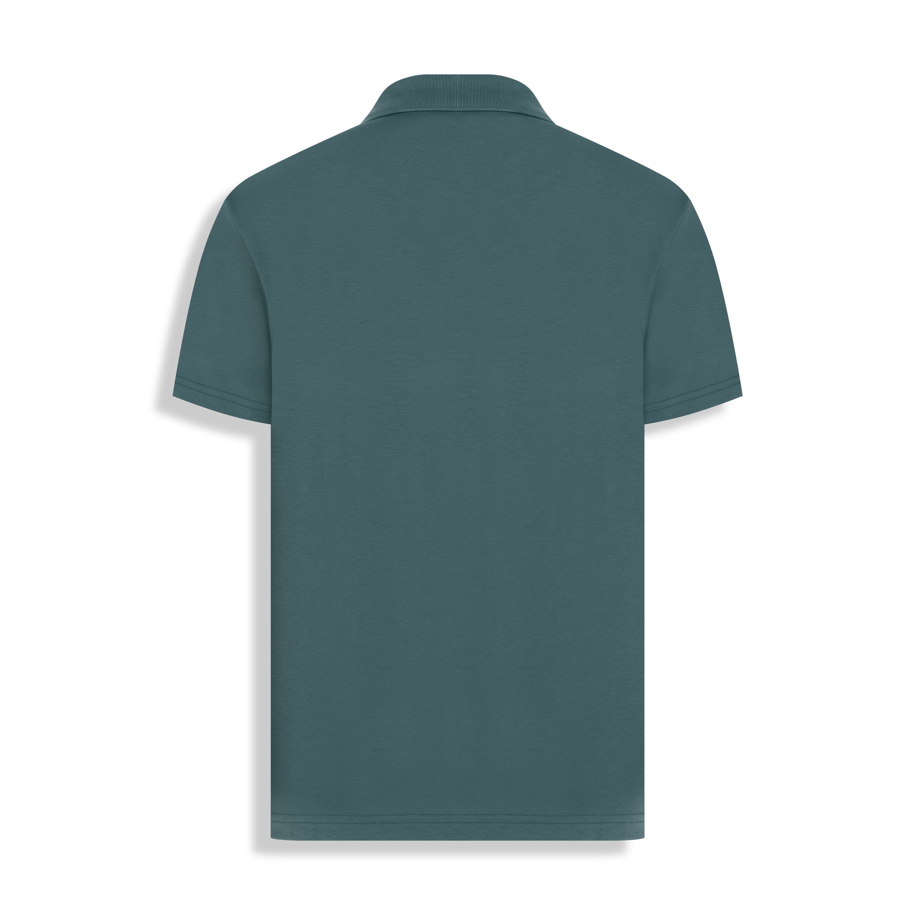 POLO PIMA COTTON 2 BOTOES VERDE MUSGO