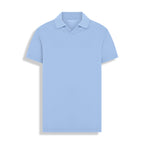 POLO PIMA COTTON GOLA V AZUL CLARO