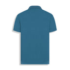 POLO PIMA COTTON GOLA V TURQUEZA