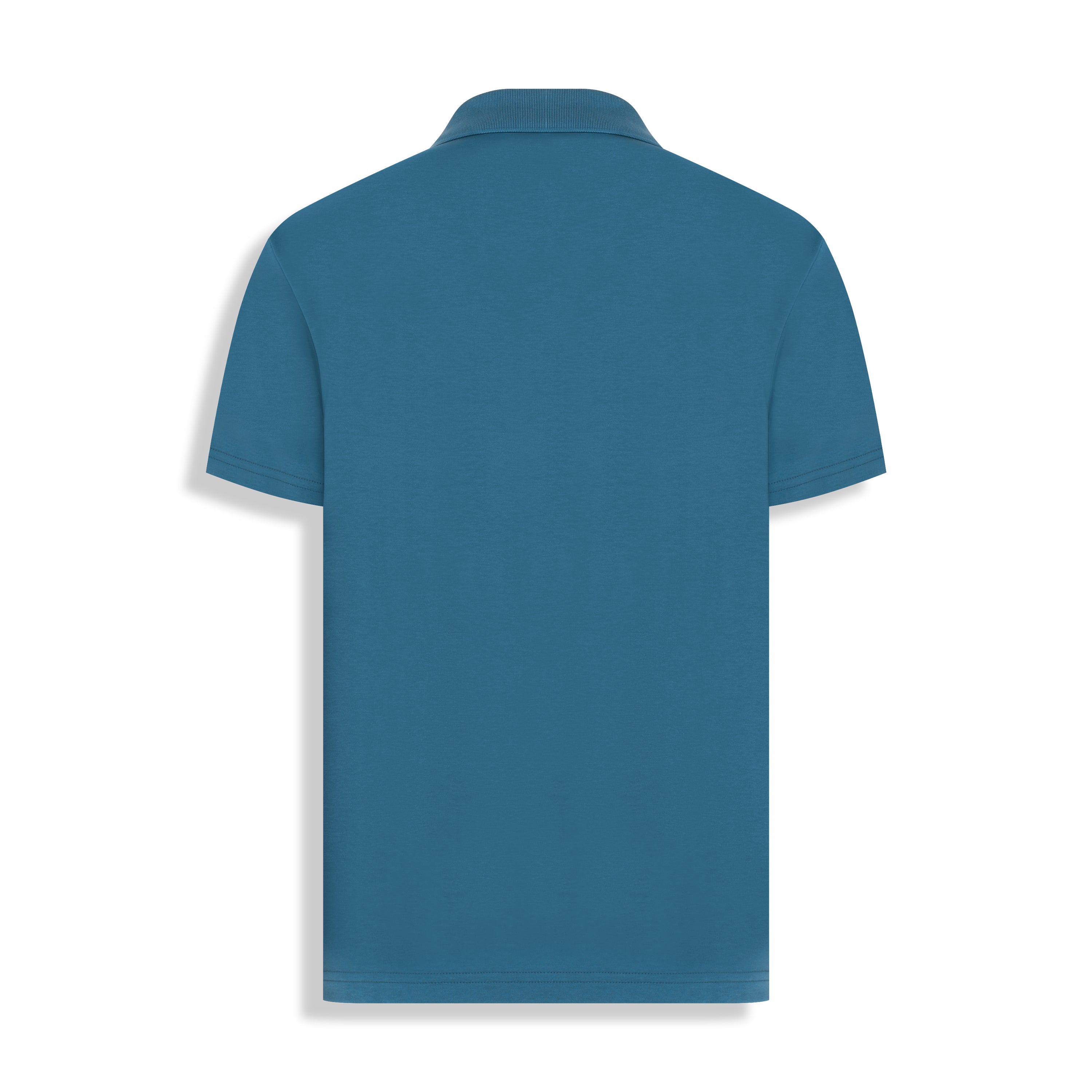 POLO PIMA COTTON GOLA V TURQUEZA
