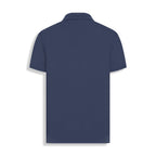 POLO PIMA COTTON GOLA V MARINHO