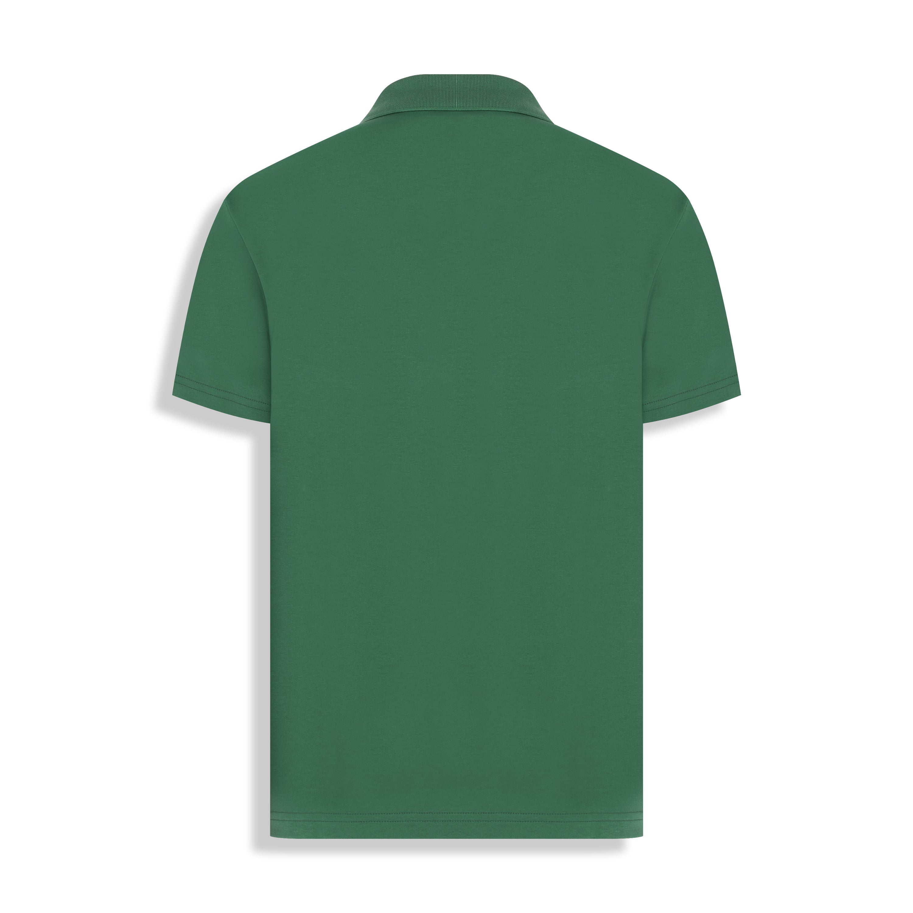 POLO PIMA COTTON GOLA V VERDE