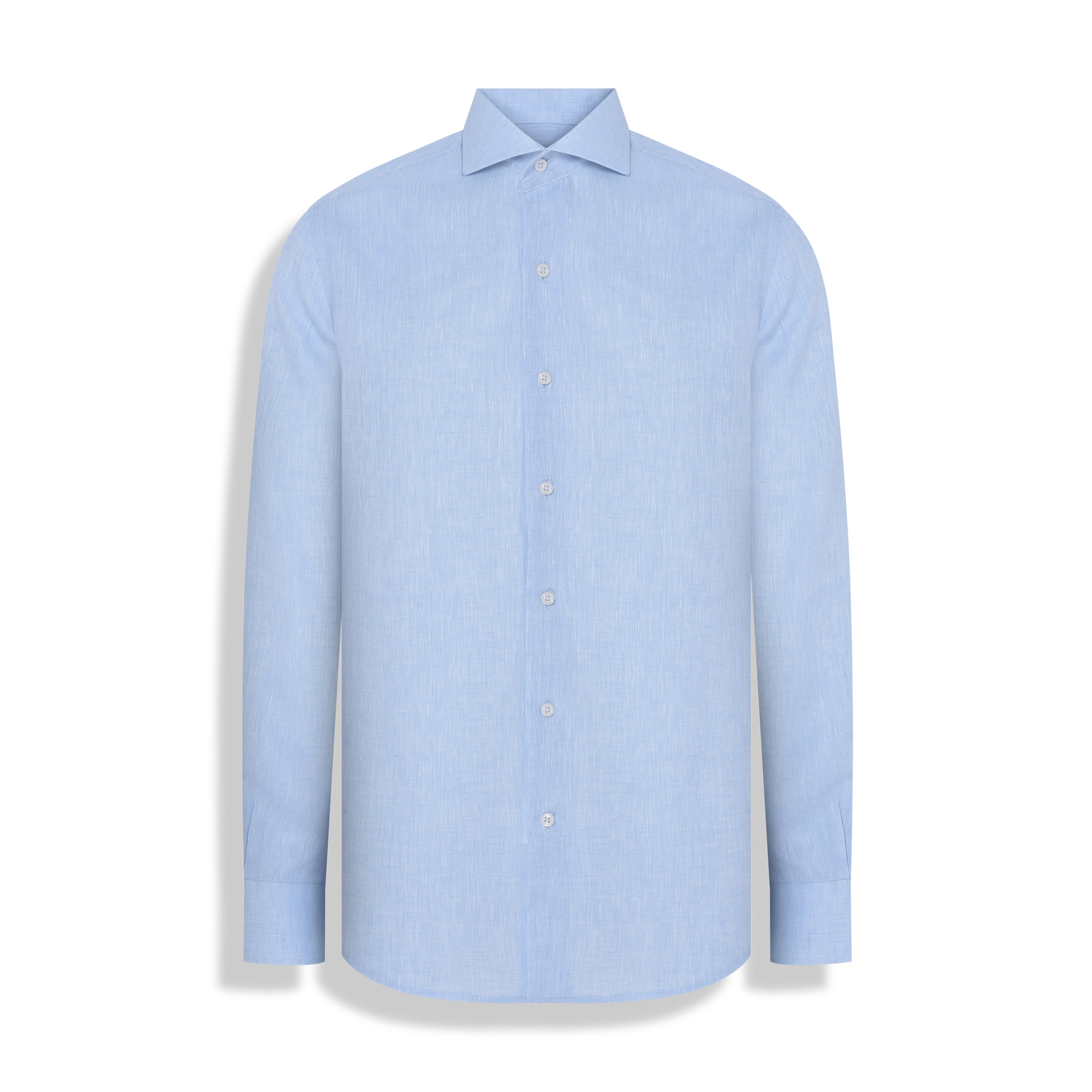 CAMISA M/L PURO LINHO AZUL CLARO