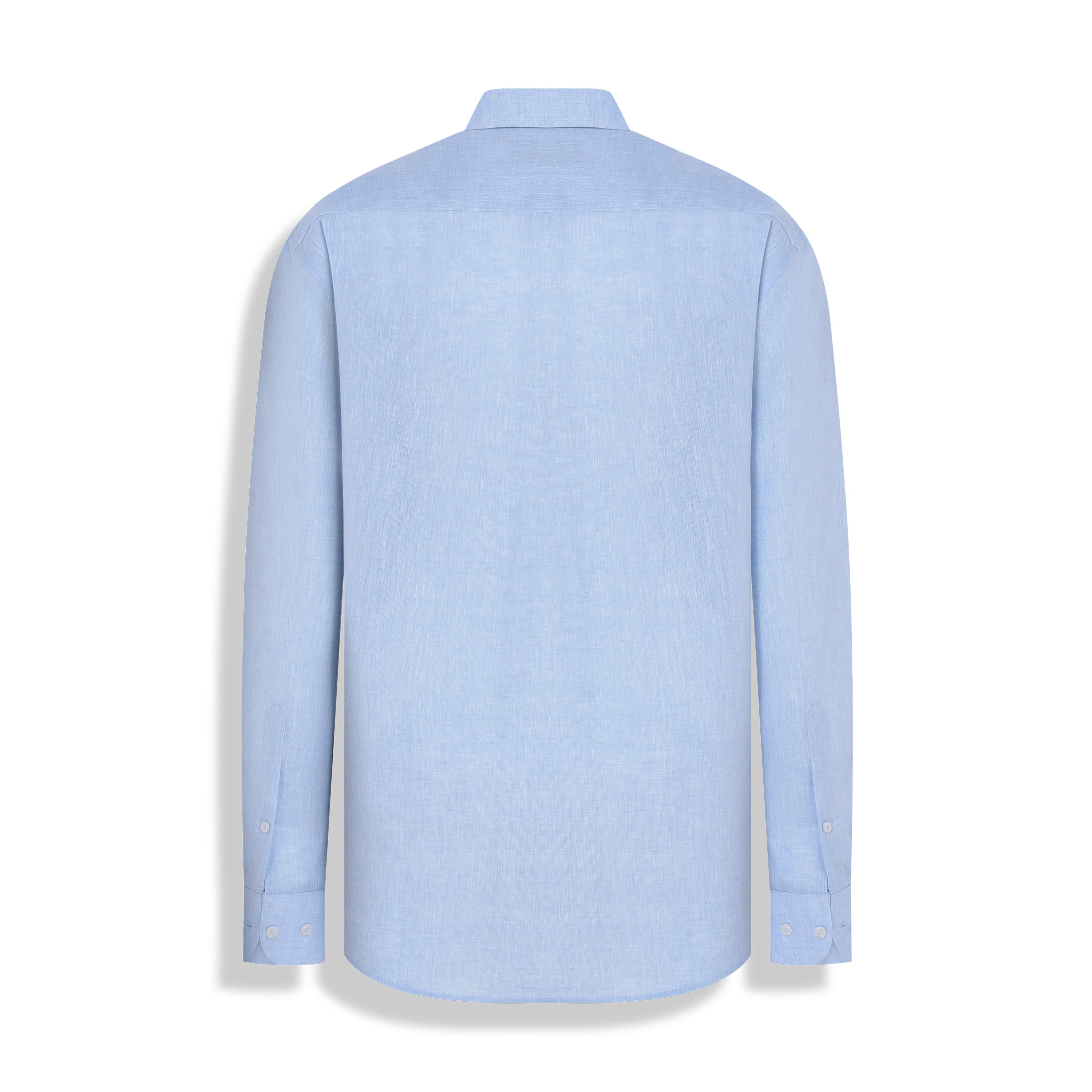 CAMISA M/L PURO LINHO AZUL CLARO