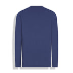 T-SHIRT M/L GOLA V PIMA AZUL MARINHO