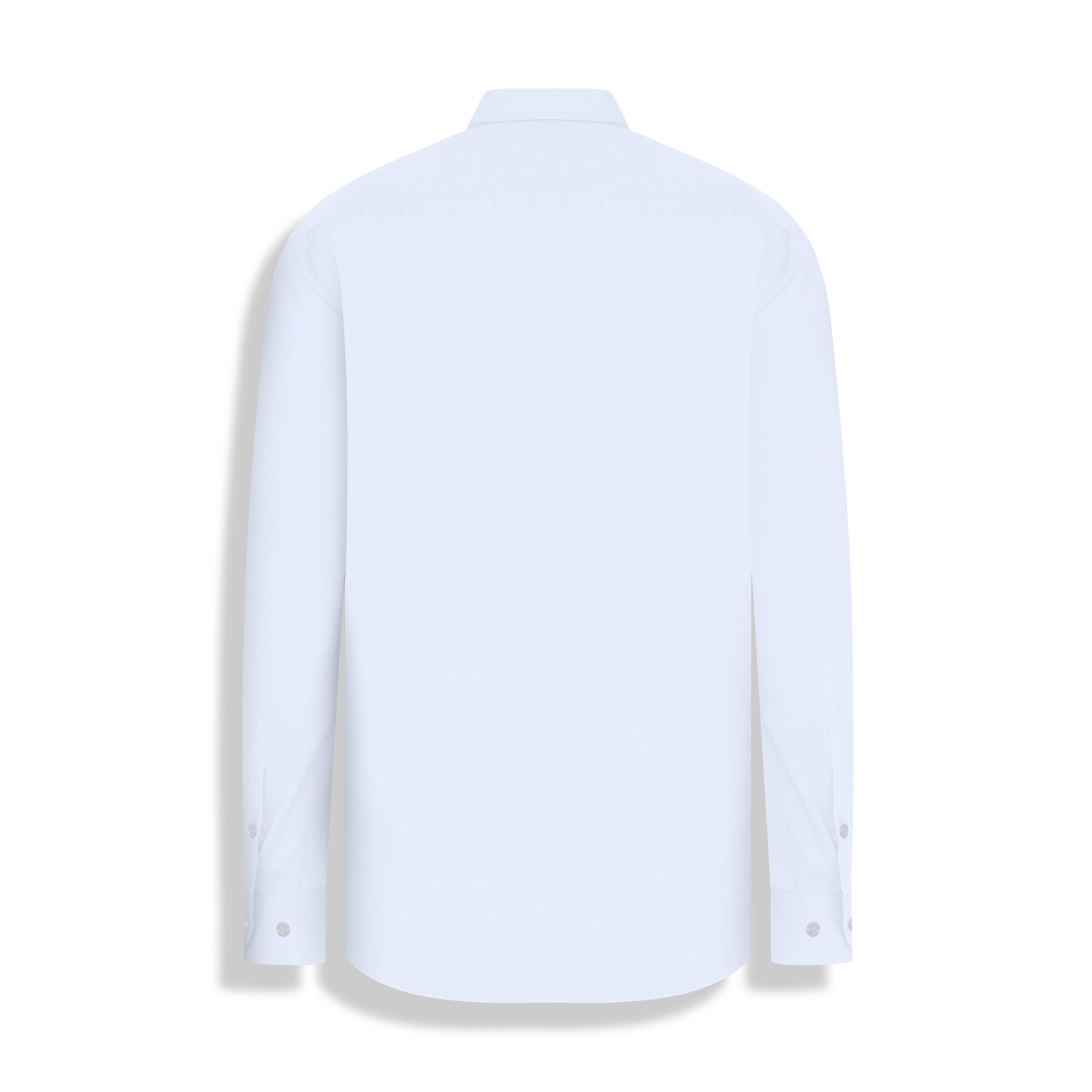 CAMISA M/L CETIM ELASTANO BRANCO