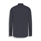CAMISA M/L CETIM ELASTANO PRETO