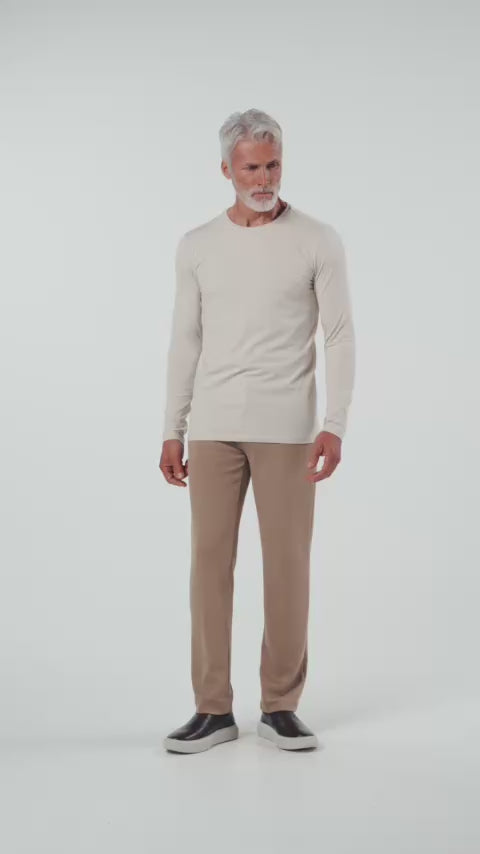 T-SHIRT PIMA COTTON M/L AREIA