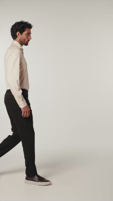 CALCA 1/2 ELASTICO MALHA ITALIANA CAFÉ